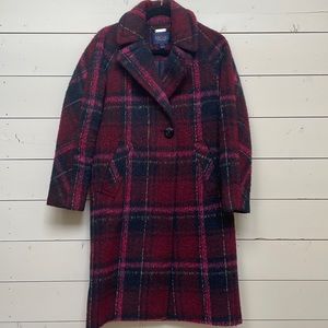 Rachel Roy plaid cocoon coat